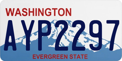 WA license plate AYP2297