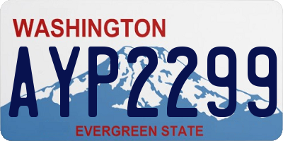 WA license plate AYP2299