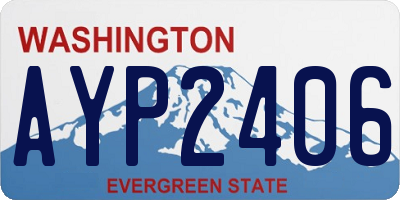 WA license plate AYP2406