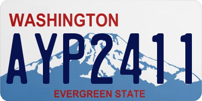 WA license plate AYP2411