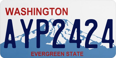 WA license plate AYP2424