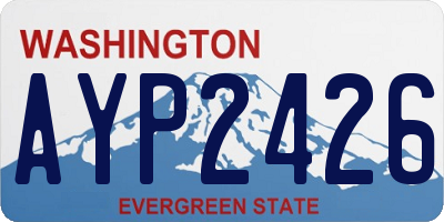 WA license plate AYP2426