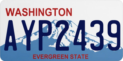 WA license plate AYP2439