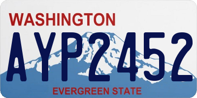 WA license plate AYP2452