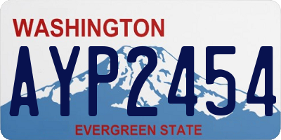 WA license plate AYP2454