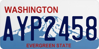 WA license plate AYP2458
