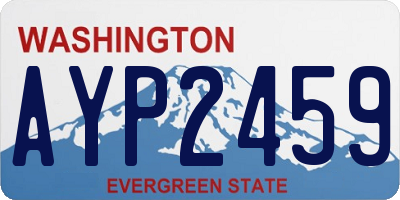 WA license plate AYP2459