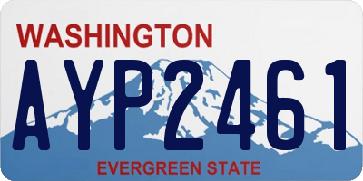 WA license plate AYP2461