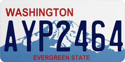 WA license plate AYP2464