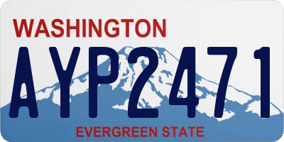 WA license plate AYP2471