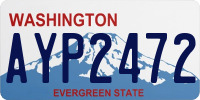WA license plate AYP2472