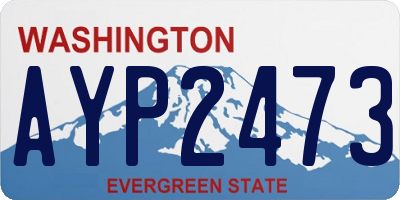 WA license plate AYP2473