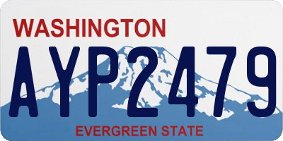 WA license plate AYP2479