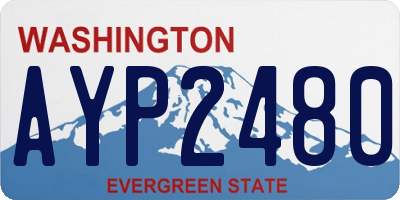 WA license plate AYP2480
