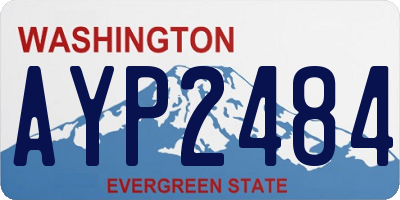 WA license plate AYP2484