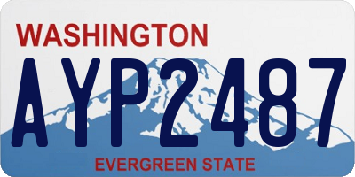 WA license plate AYP2487