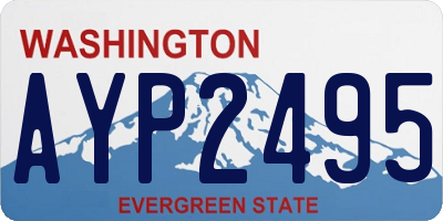 WA license plate AYP2495
