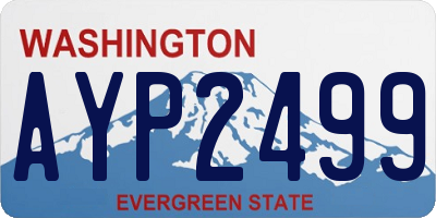 WA license plate AYP2499