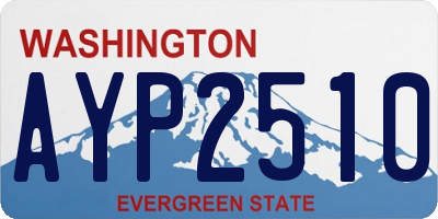 WA license plate AYP2510