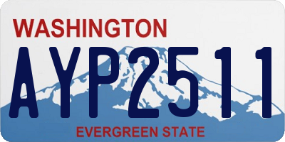 WA license plate AYP2511