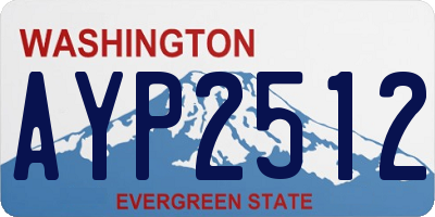 WA license plate AYP2512