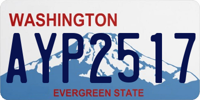 WA license plate AYP2517