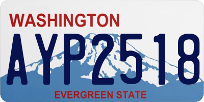WA license plate AYP2518