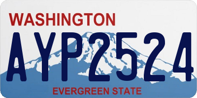 WA license plate AYP2524
