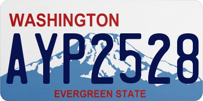 WA license plate AYP2528