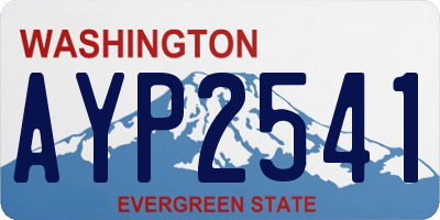 WA license plate AYP2541