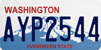 WA license plate AYP2544