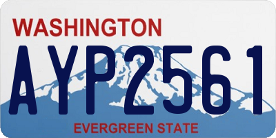 WA license plate AYP2561