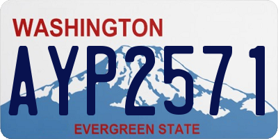 WA license plate AYP2571