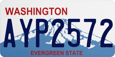 WA license plate AYP2572