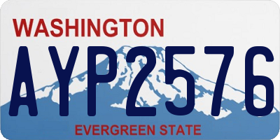 WA license plate AYP2576
