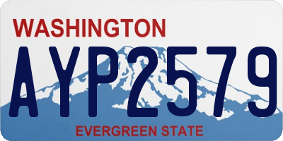 WA license plate AYP2579