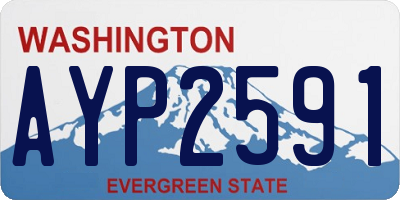 WA license plate AYP2591