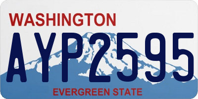 WA license plate AYP2595