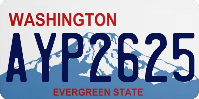WA license plate AYP2625