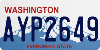 WA license plate AYP2649