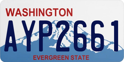 WA license plate AYP2661