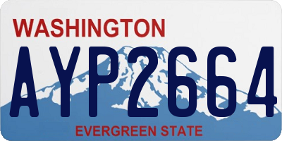 WA license plate AYP2664