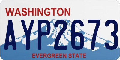 WA license plate AYP2673
