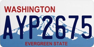 WA license plate AYP2675