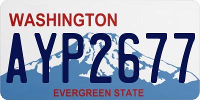 WA license plate AYP2677