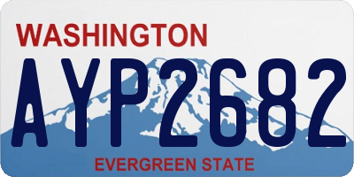 WA license plate AYP2682
