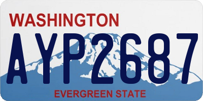 WA license plate AYP2687