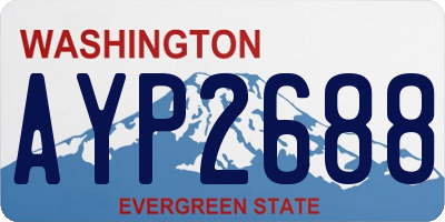 WA license plate AYP2688