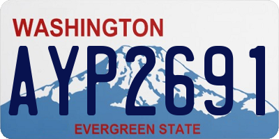 WA license plate AYP2691