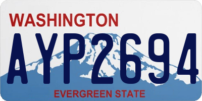 WA license plate AYP2694